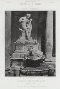 Fuente en el Palazzo Lante, Roma, Italia de American Photographer (after)