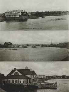 Universidad de Harvard: Club de Botes de la Universidad, Puente Larz Anderson, Club de Botes Weld de American Photographer (after)