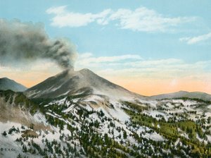 Monte Lassen en erupción de American Photographer (after)