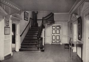 Mount Vernon: Interior de la mansión, hall central de American Photographer (after)