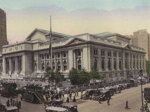 Nueva York: Biblioteca Pública, Quinta Avenida y Calle 42 Oeste
