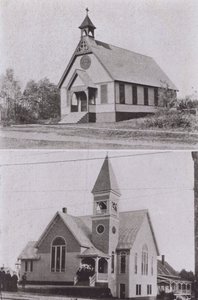 Old Orchard Beach, Maine: San Juan junto al mar, Iglesia Episcopal, Iglesia Metodista