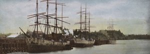 Oregón: Barcos de Vela Anclados en el Puerto de Portland de American Photographer (after)