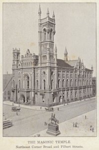 Filadelfia: El Templo Masónico, Esquina Noreste de Broad y Filbert Streets de American Photographer (after)
