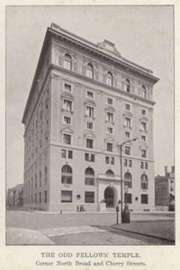 Filadelfia: El Templo de los Odd Fellows, Esquina de las Calles North Broad y Cherry de American Photographer (after)