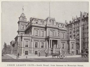 Filadelfia: Union League Club, South Broad, de Sansom a Moravian Street