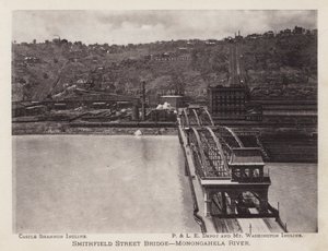 Pittsburgh: Puente de la calle Smithfield, río Monongahela de American Photographer (after)