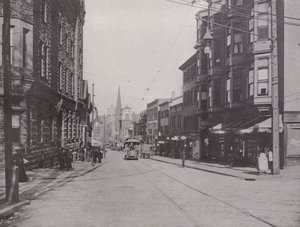 Providence, Rhode Island: Calle Westminster Este desde la Catedral de American Photographer (after)