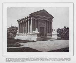 San Francisco: Tumba de Stanford, Universidad de Stanford de American Photographer (after)