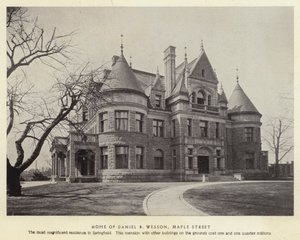 Springfield, Massachusetts: Casa de Daniel B Wesson, Maple Street de American Photographer (after)