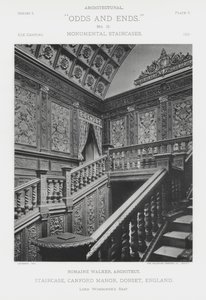 Escalera, Canford Manor, Dorset, Inglaterra de American Photographer (after)