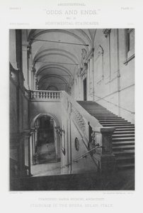 Escalera en la Brera, Milán, Italia de American Photographer (after)