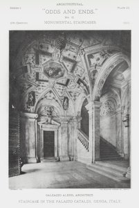 Escalera en el Palazzo Cataldi, Génova, Italia de American Photographer (after)