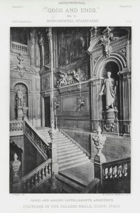 Escalera en el Palazzo Reale, Turín, Italia de American Photographer (after)