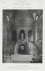 Escalera en la Universidad, Viena, Austria de American Photographer (after)