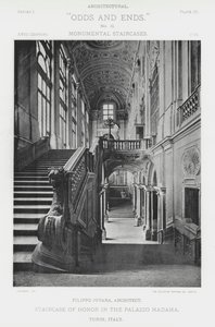 Escalera de Honor en el Palazzo Madama, Turín, Italia de American Photographer (after)