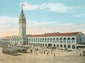 El Edificio del Ferry, al pie de Market Street, San Francisco, California