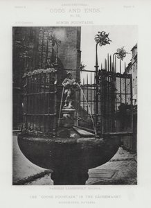 La "Fuente del Ganso," en el Gansemarkt, Núremberg, Baviera de American Photographer (after)