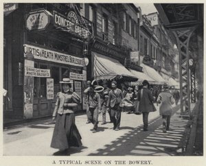 Una escena típica en el Bowery de American Photographer
