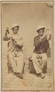 "Campaneros en la casa Barrett, Burlington, Iowa", c. 1863 (foto) de American Photographer