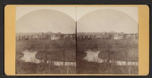 Vista aérea de los edificios de la casa, c.1870 de American Photographer