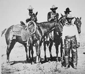 Vaqueros negros en Bonham, Texas, c.1890 de American Photographer