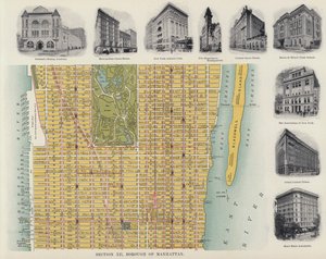 Borough of Manhattan (foto en blanco y negro)