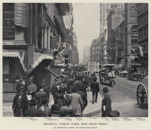 Broadway, mirando al norte desde la calle Cedar de American Photographer