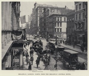 Broadway, mirando al norte desde el Broadway Central Hotel de American Photographer