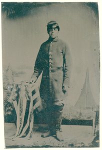 Charles H. Arnum, un soldado en el 54º Regimiento de Infantería Voluntaria de Massachusetts, 1864 de American Photographer