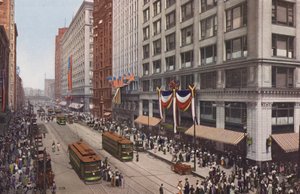 Chicago: State Street, al norte de Madison (foto en color) de American Photographer