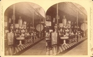 Colección de jarrones, urnas y pantallas japonesas, Corte Japonesa, Exposición Internacional del Centenario de American Photographer