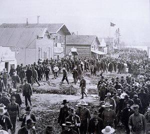Dawson City durante la Fiebre del Oro de Klondike (1897-98) 1898 de American Photographer