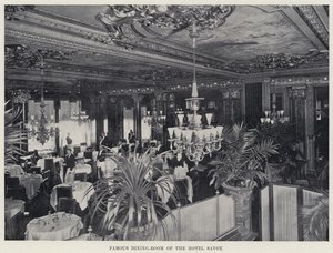 Famoso comedor del Hotel Savoy de American Photographer