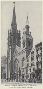 Iglesia Presbiteriana de la Quinta Avenida, del difunto Dr. John Hall de American Photographer