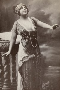 Geraldine Farrar, como "Tosca" (foto en blanco y negro) de American Photographer