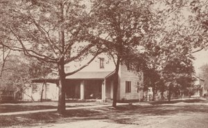 Sede de "The Minerva", el Primer Club Literario Femenino, New Harmony, Indiana (fotografía en blanco y negro) de American Photographer