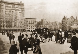 Frente al Hotel Plaza, Ciudad de Nueva York, 1896
