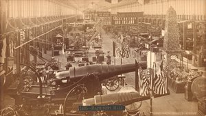 Cañones de Krupp, exhibición alemana, Exposición Internacional del Centenario, Filadelfia, 1876 de American Photographer