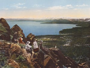 Lago Tahoe desde el monte Watson, California (foto en color) de American Photographer
