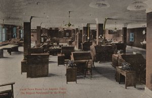 Sala de prensa más grande, Los Angeles Times, el periódico más grande del mundo (foto) de American Photographer