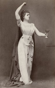 Lilli Lehmann, como Isolda, en "Tristan Und Isolde" (foto en blanco y negro) de American Photographer