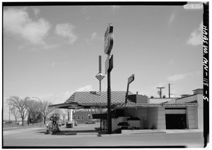 Estación de servicio de la compañía petrolera Lindholm, Cloquet, Minnesota de American Photographer