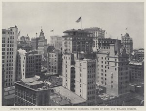 Mirando al Suroeste desde el Techo del Edificio Woodbridge, Esquina de las Calles John y William de American Photographer