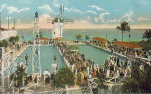 Miami, Florida, hacia 1925: Piscina del Casino de Miami Beach (foto en color) de American Photographer
