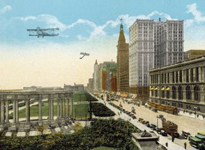 Michigan Boulevard y Grant Park, mirando al sur de American Photographer