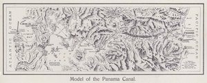 Maqueta del Canal de Panamá (foto b/n) de American Photographer