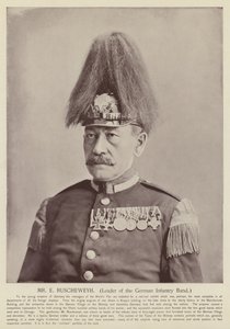 Sr. E Ruscheweyh, líder de la banda de infantería alemana