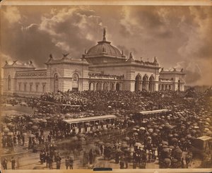 Día de apertura, "Los Oradores", Exposición Internacional del Centenario de 1876, Filadelfia de American Photographer