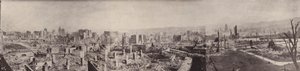 Panorama de la Ciudad de los Esqueletos desde Nob Hill (foto b/n) de American Photographer